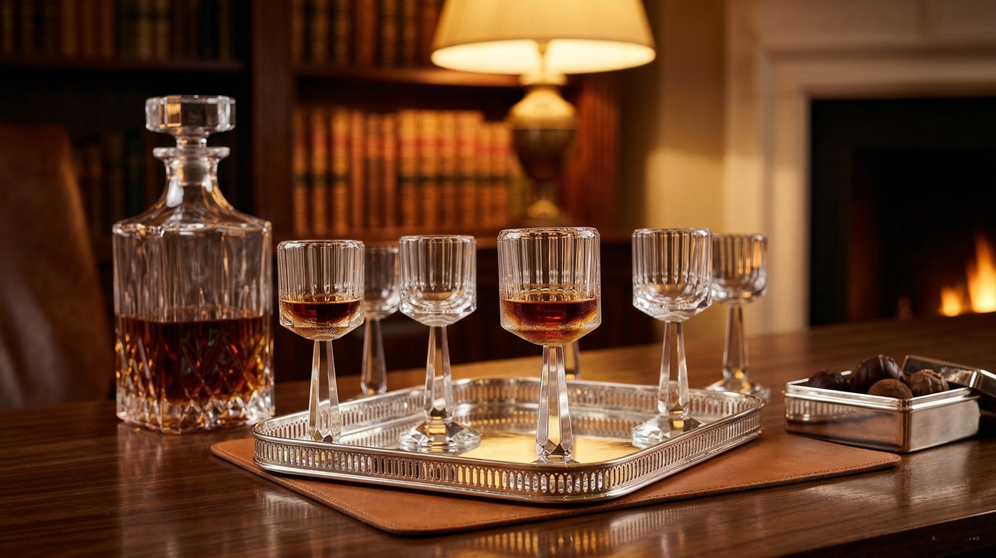 Empire Fluted short Stemware Set