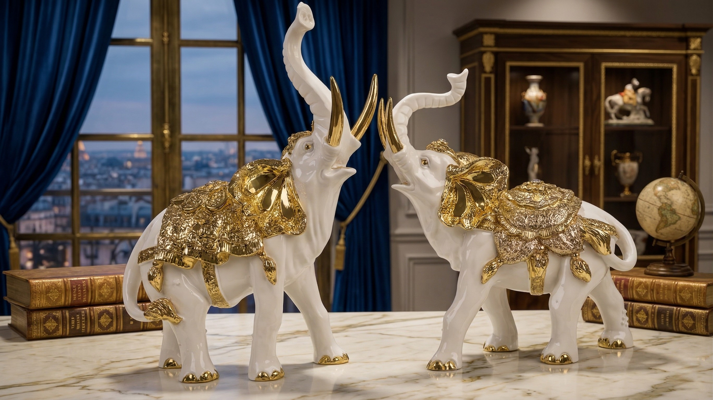 Evergold Elephant Pair